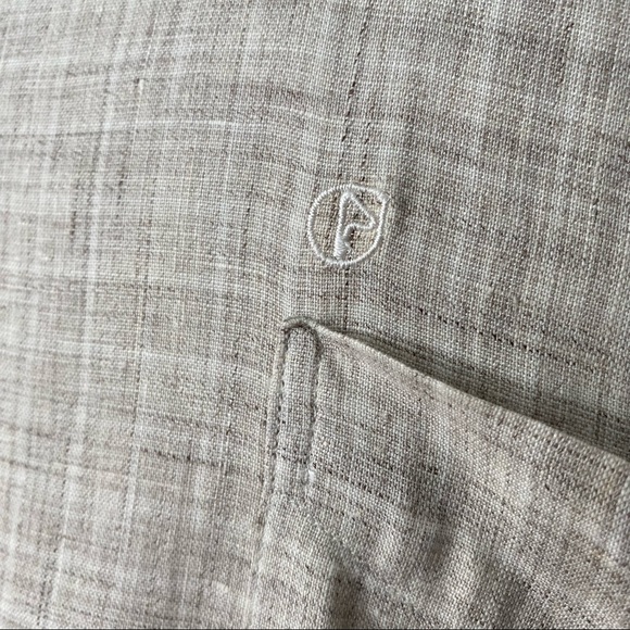 Nazareno Gabrielli Linen Button Down Shirt Made In Italy - Picture 6 of 14